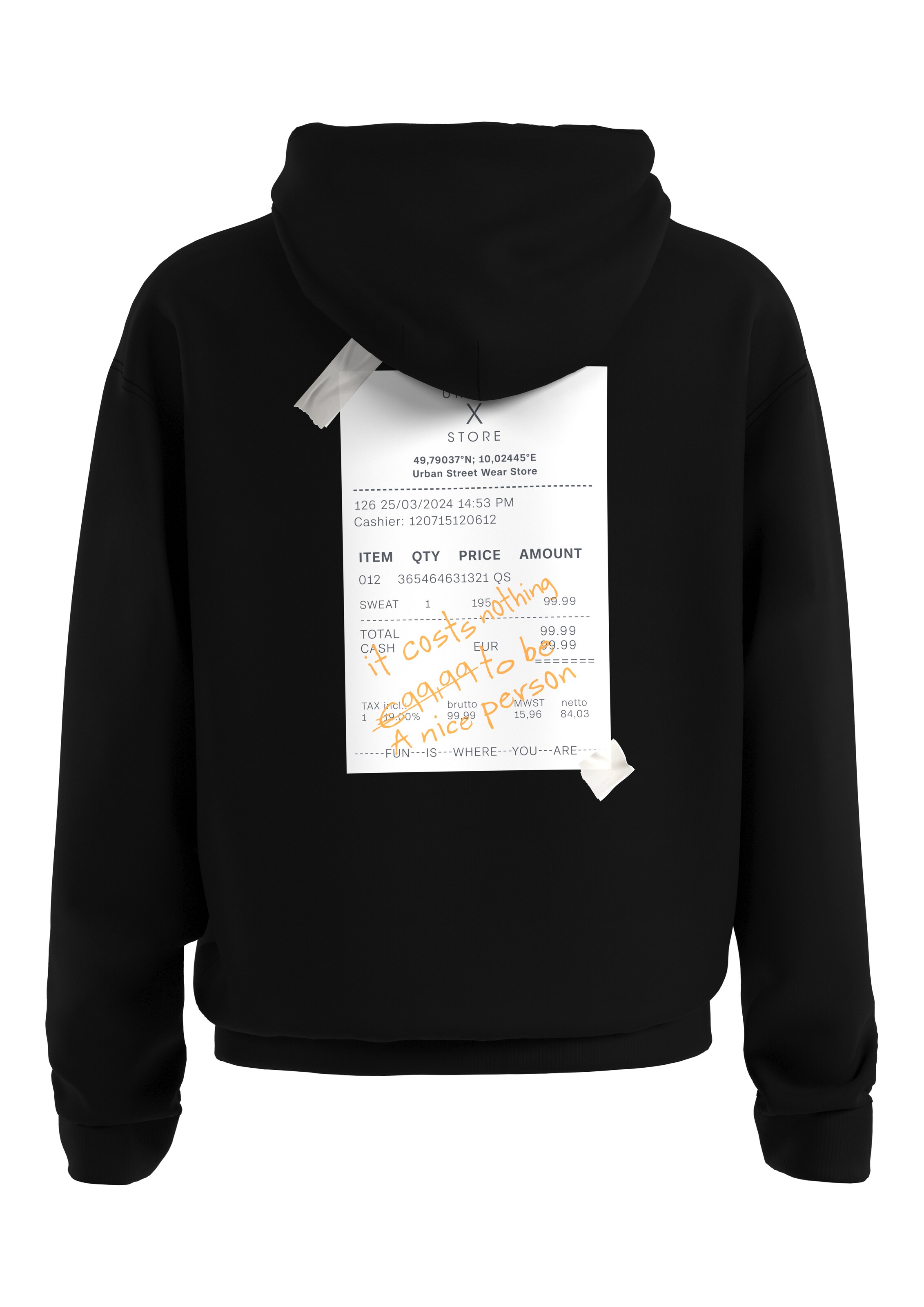 QS Sweatshirt in Zwart