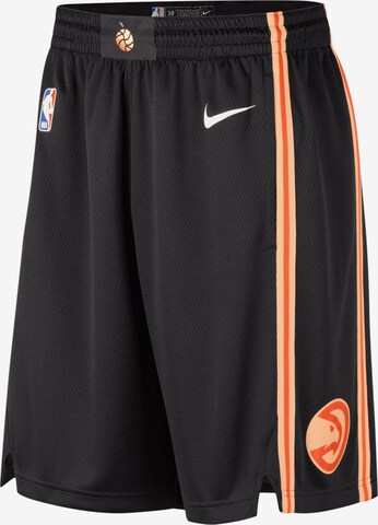 Loosefit Pantalon de sport 'NBA Atlanta Hawks Swingman City Edition' NIKE en noir : devant