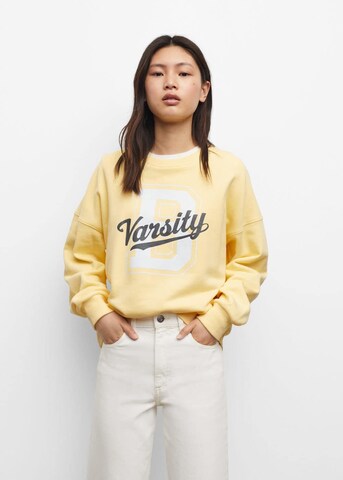 MANGO TEEN Sweatshirt 'Varsity' in Yellow: front