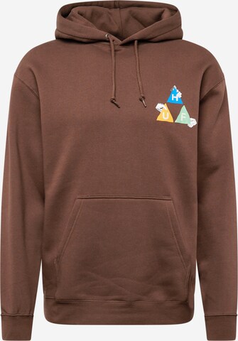 HUF Sweatshirt 'Rituals' in Bruin: voorkant