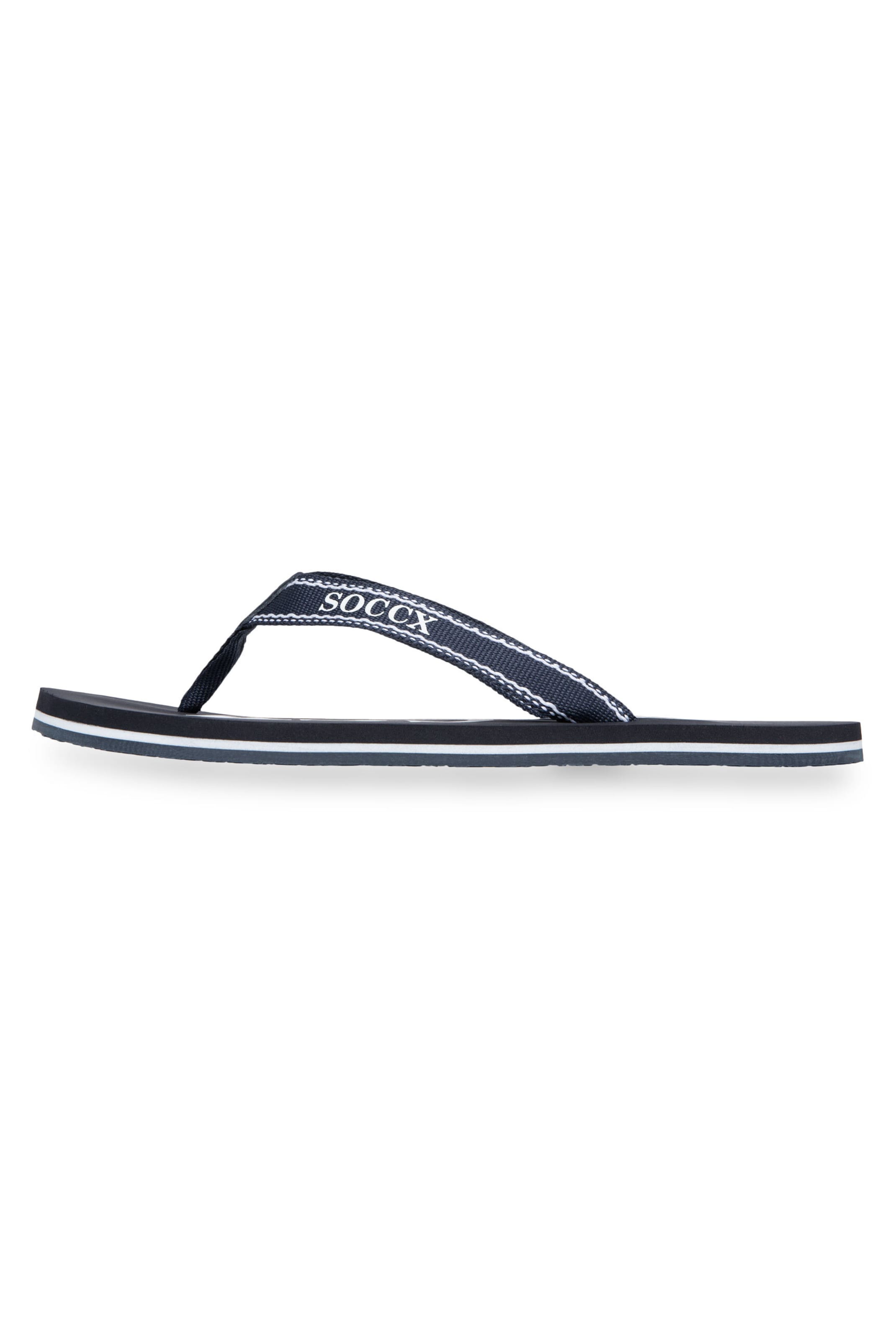 Soccx T-Bar Sandals in Blue: front