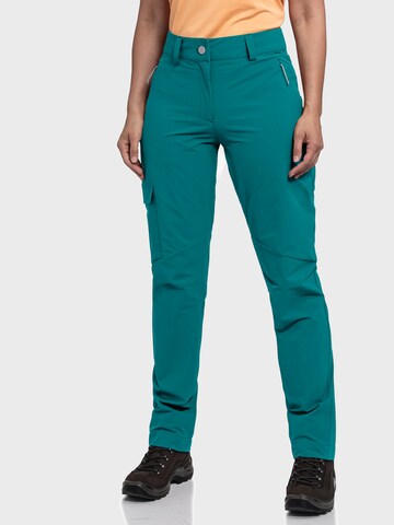 Schöffel Regular Outdoor trousers 'Kitzstein ' in Green: front