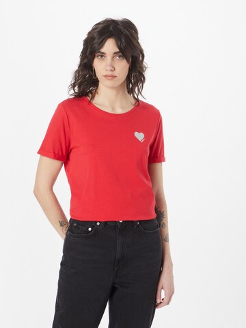 ONLY T-Shirt 'KITA' in Rot: predná strana