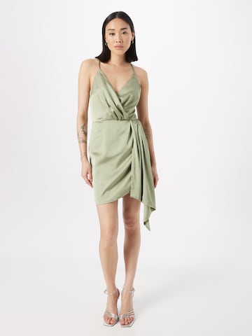 Unique Koktejlové šaty – zelená: přední strana