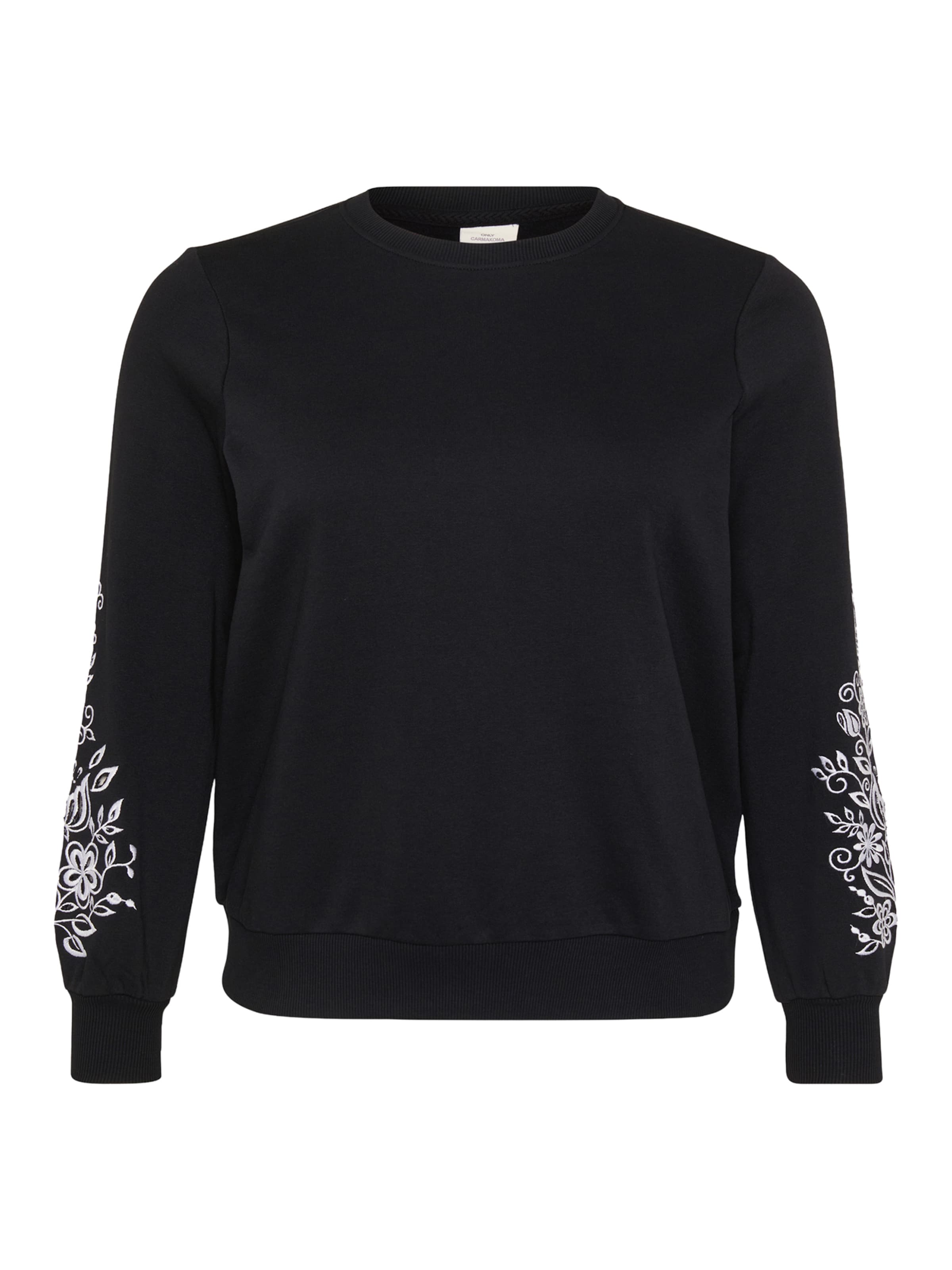 ONLY Carmakoma Sweatshirt in Black: front
