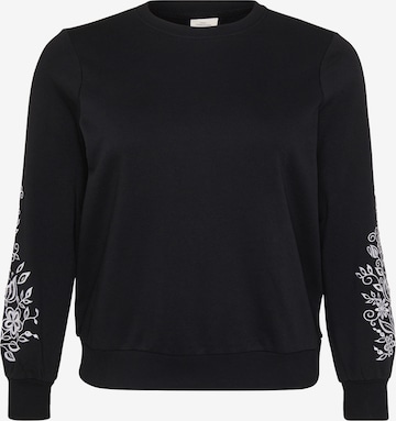 ONLY Carmakoma Collegepaita värissä musta: etupuoli