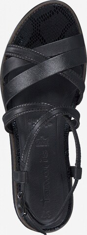 TAMARIS Strap sandal in Black