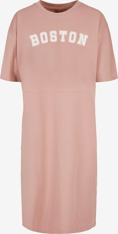 Merchcode Dress 'Boston' in Pink: front