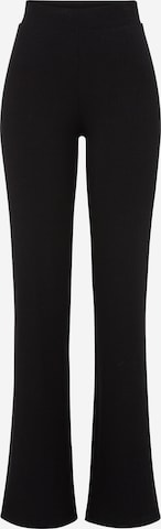 Bootcut Pantalon LSCN by LASCANA en noir : devant