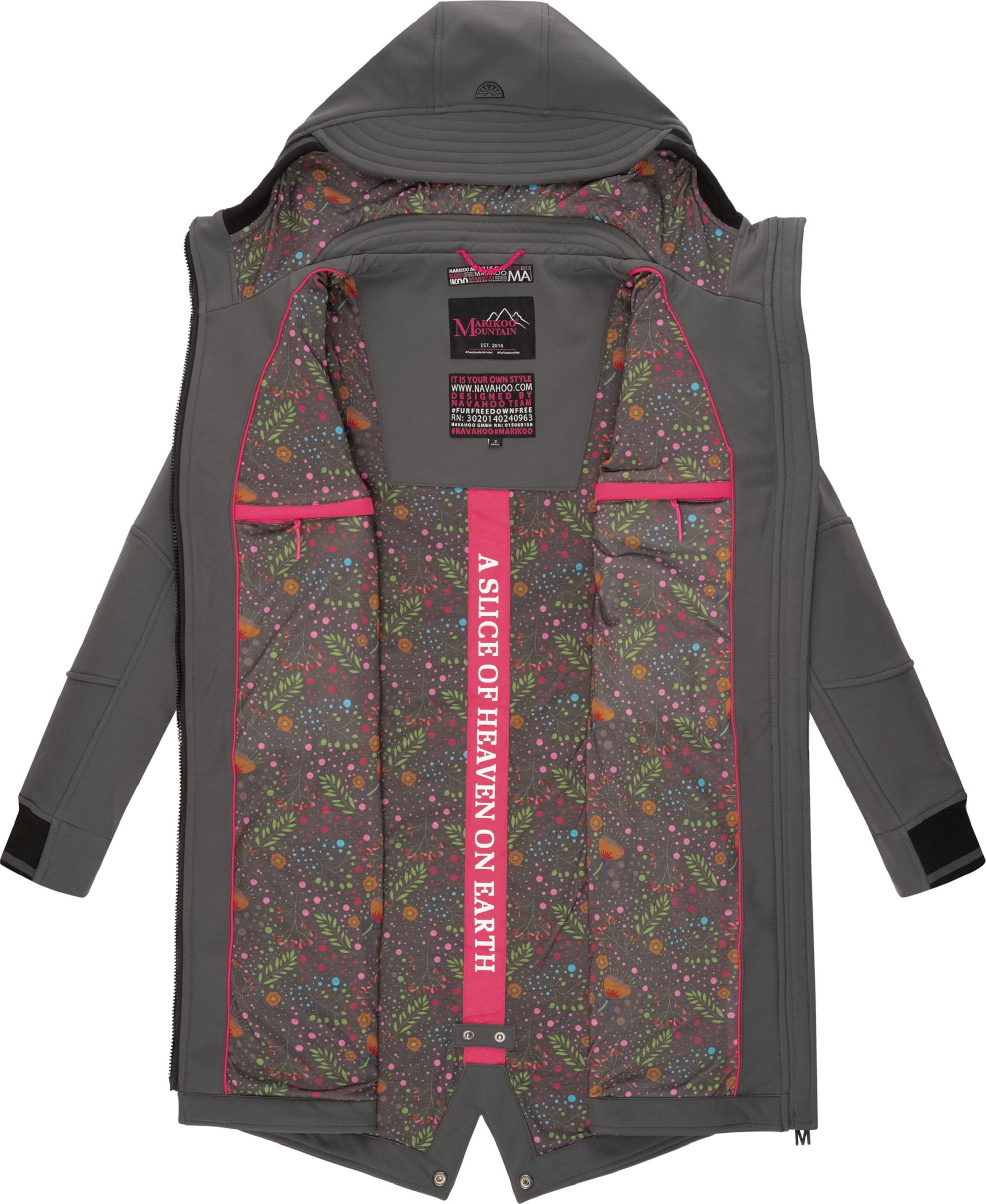 MARIKOO Функциональное пальто 'Mount Furnica' в Серый