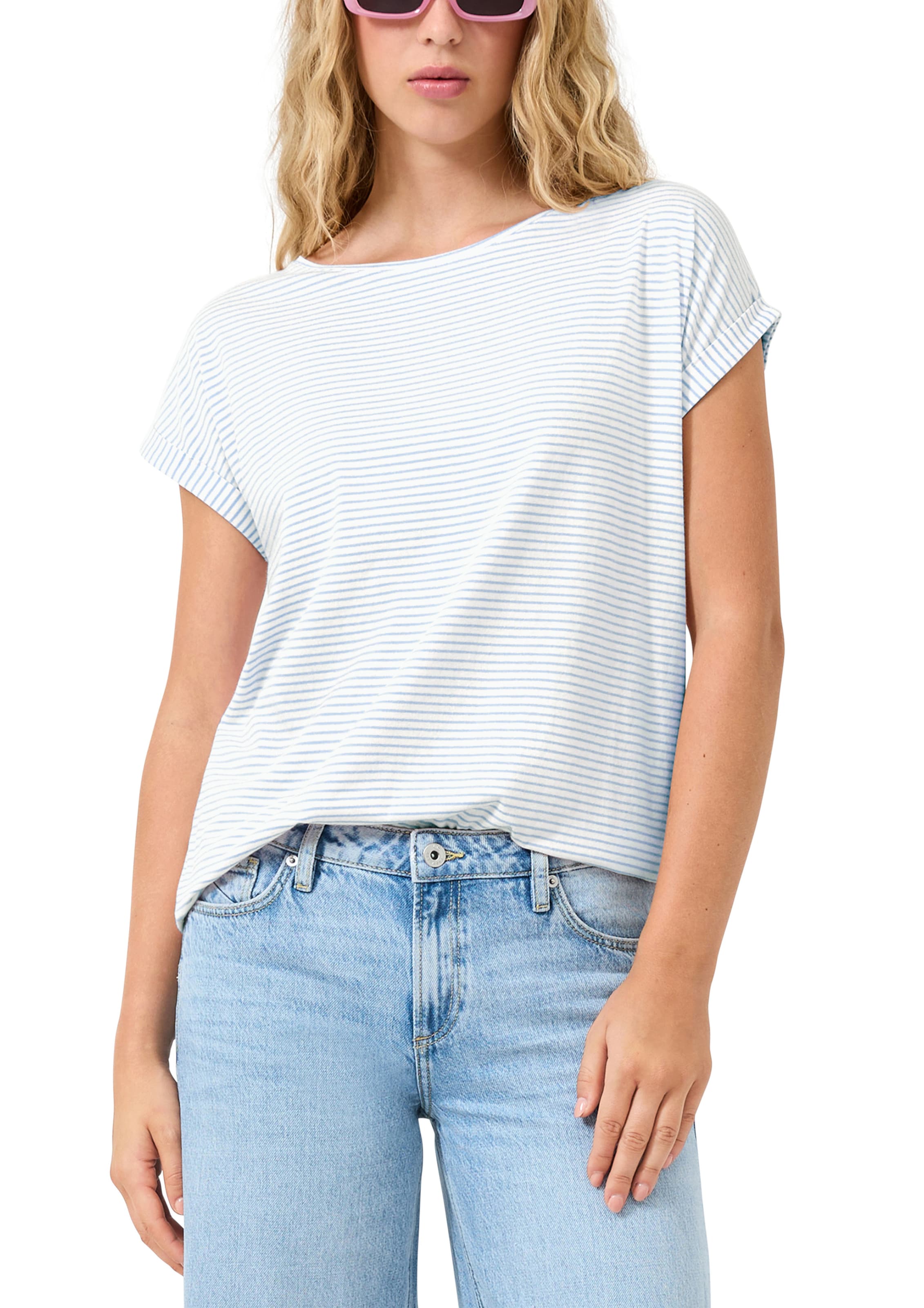 QS Shirt in White: front