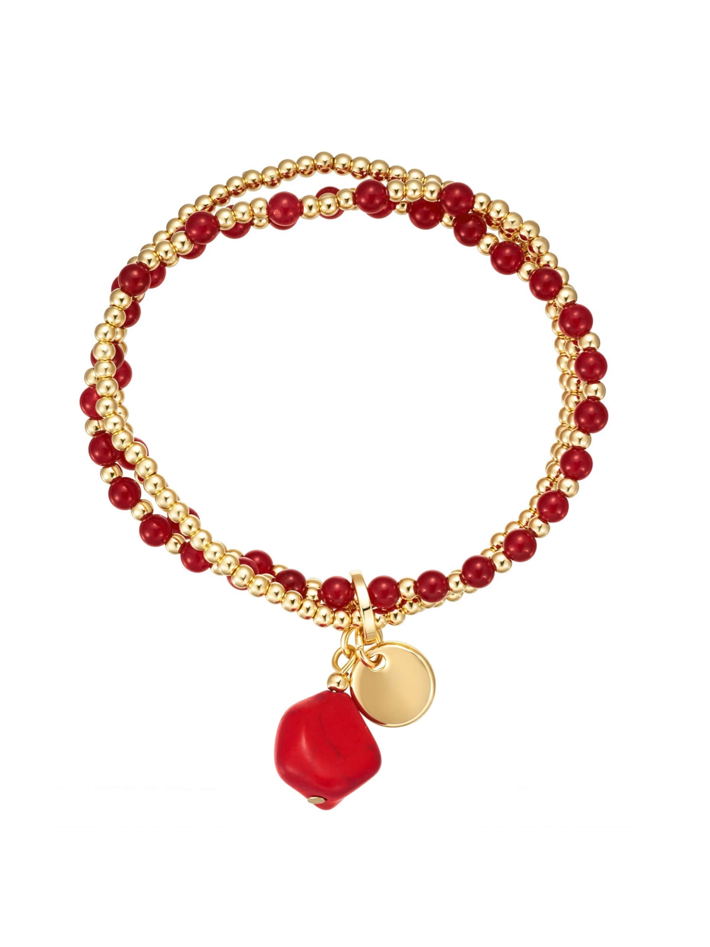 Bracelet Lulu & Jane en or : devant