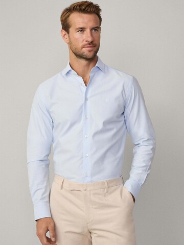 Hackett London Regular Fit Hemd 'Ess' in Blau: Vorderseite