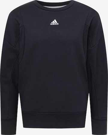 Hanorac sport de la ADIDAS SPORTSWEAR pe negru: față