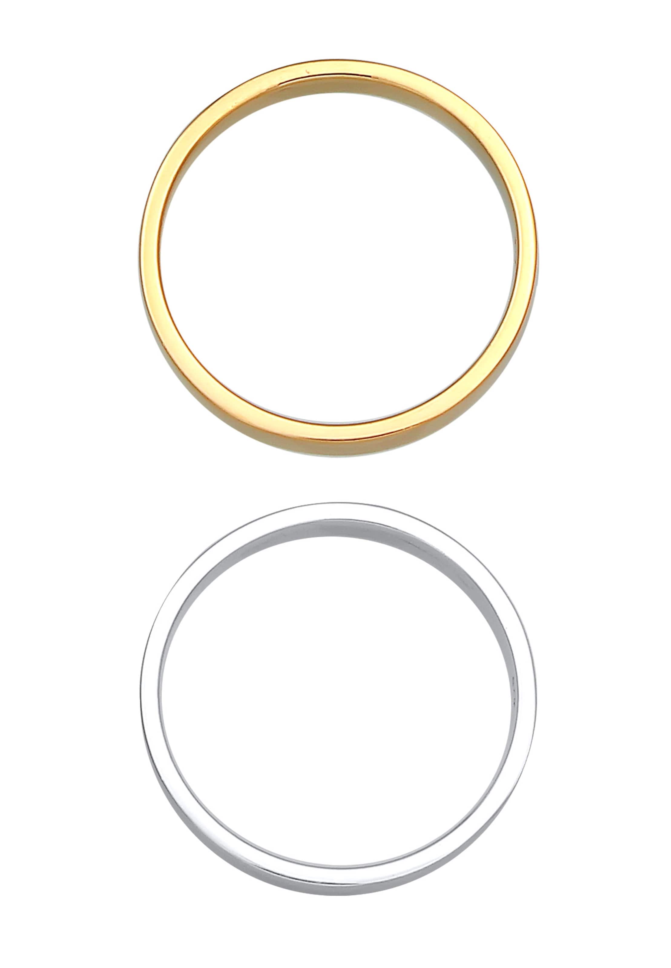 ELLI Ring 'Bi Color' in Gold