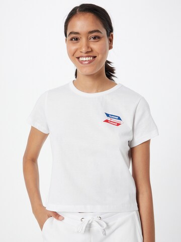 Hummel Performance shirt 'TEXAS' in White: front