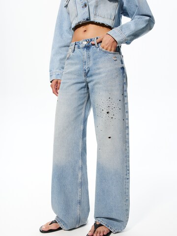 Pull&Bear Luźne Jeansy w kolorze niebieski: przód