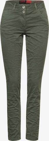 CECIL Slim fit Pants 'Scarlett' in Green: front