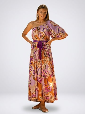 Miss June Dress 'Robe Longue Tiffany' in Mixed colours
