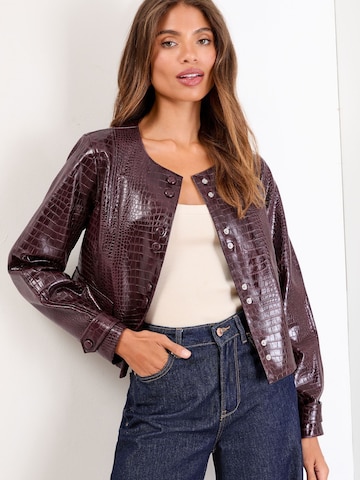 Lipsy Φθινοπωρινό και ανοιξιάτικο μπουφάν σε κόκκινο: μπροστά