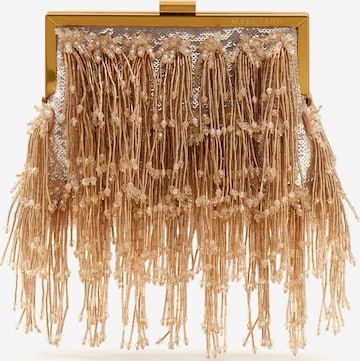 MARCIANO LOS ANGELES Clutch in Beige: front