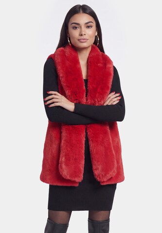 faina - Colete em vermelho: frente