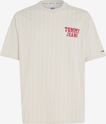 T-Shirt Tommy Jeans en beige : devant