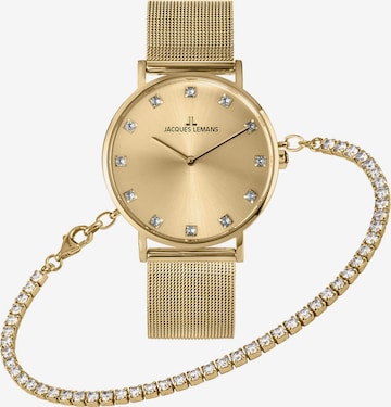 Jacques Lemans Analog Watch in Gold: front