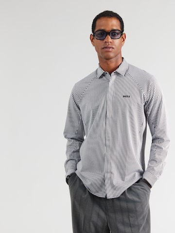 BOSS Средняя посадка Рубашка 'Excurse' в Синий: спереди