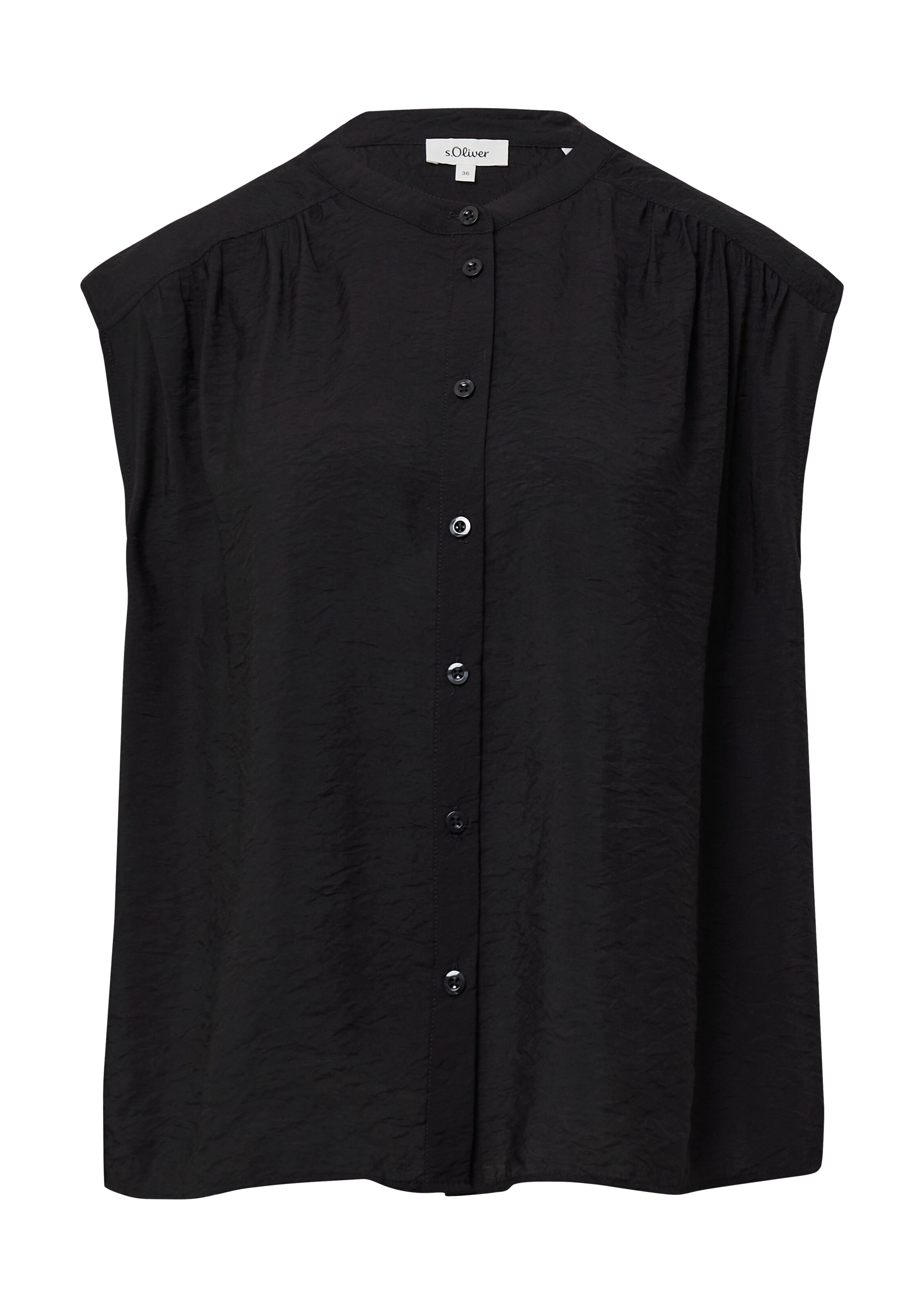 s.Oliver Bluse in Schwarz: Vorderseite
