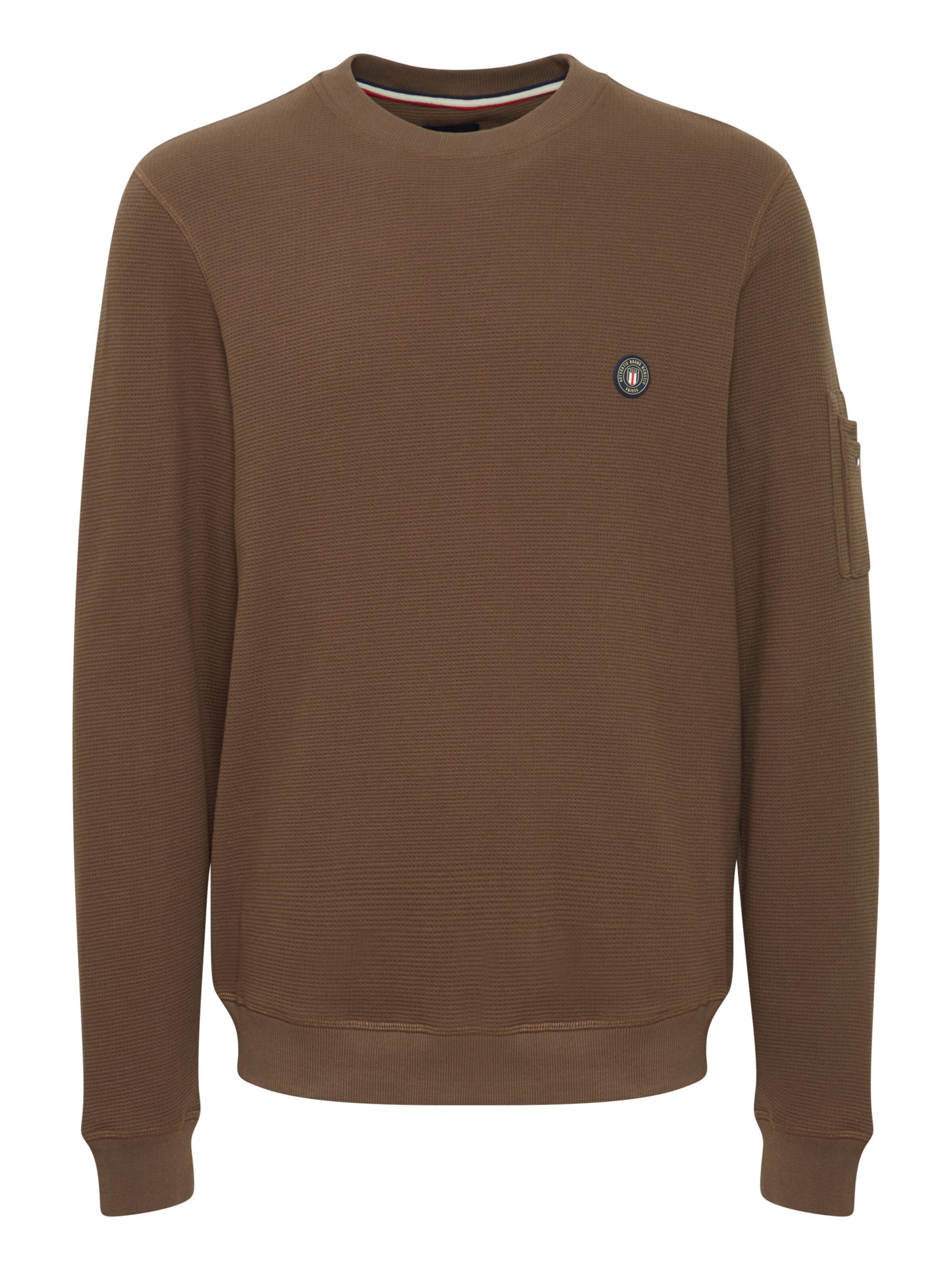 FQ1924 Sweatshirt 'WILLIAM' in Braun: Vorderseite