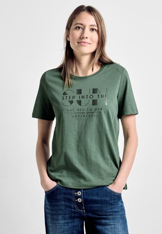 CECIL T-Shirt 'Sun' in Grün: predná strana