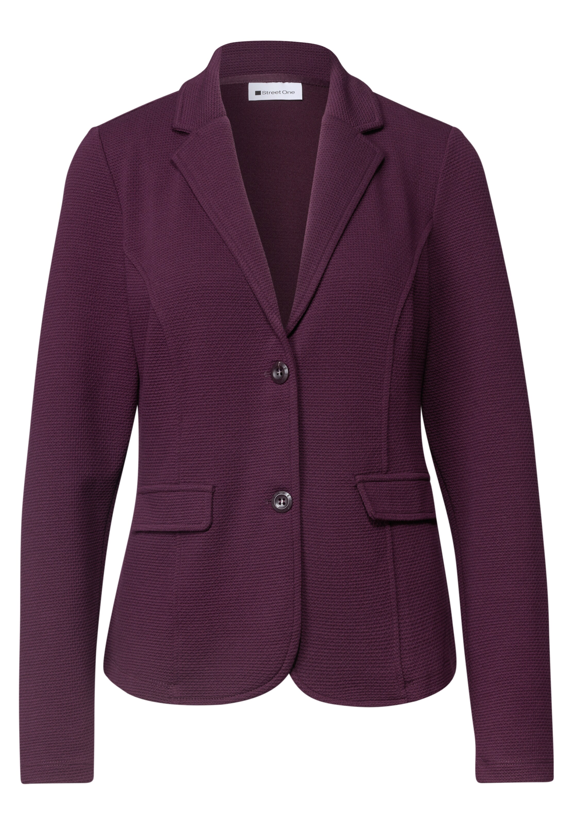 STREET ONE Basic Blazer mit Struktur in Rot: Vorderseite
