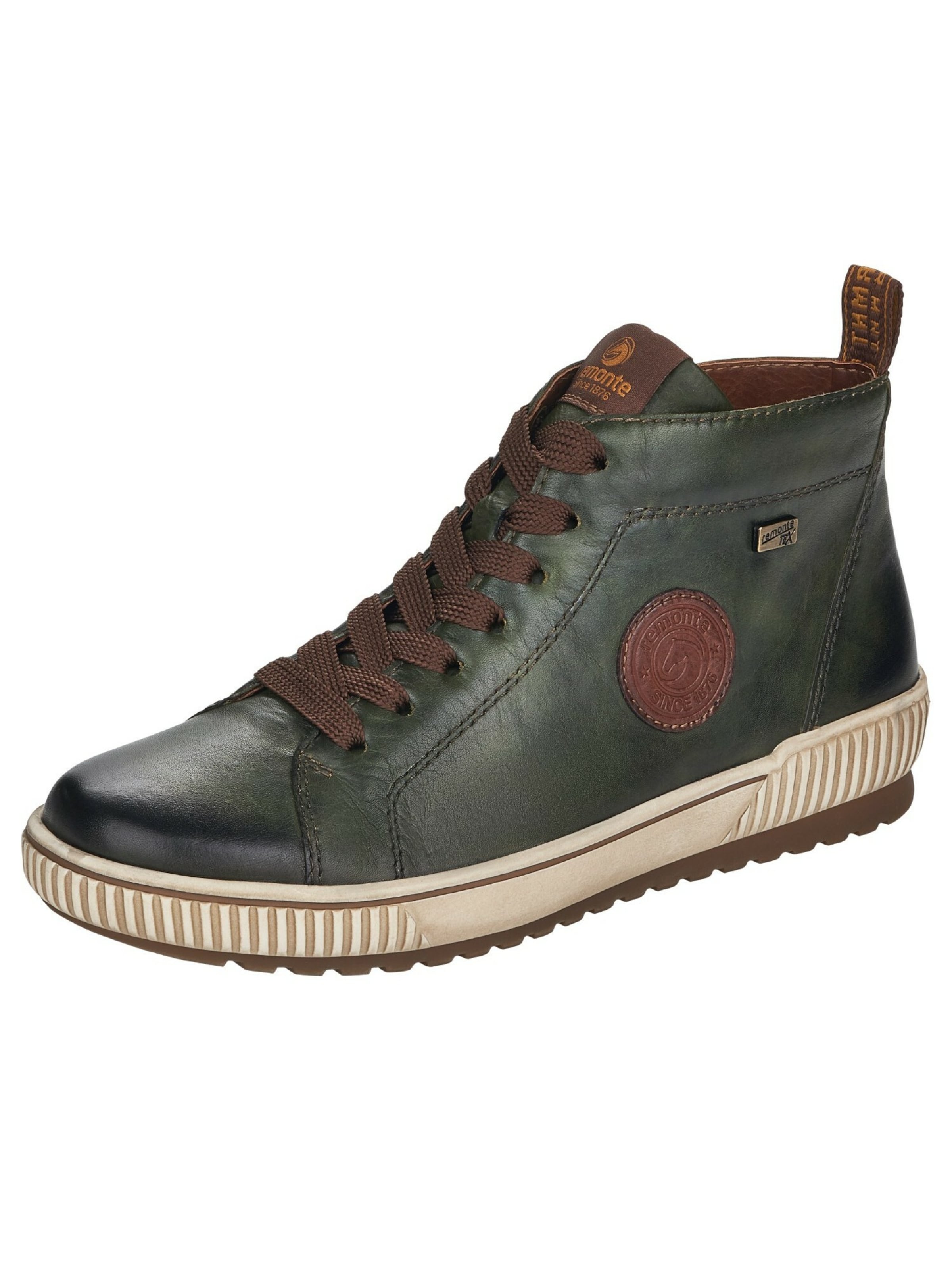 REMONTE High-Top Sneakers in Green: front