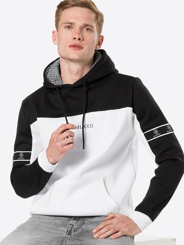 BRAVE SOUL Sweatshirt 'FULHAMC' in Zwart: voorkant