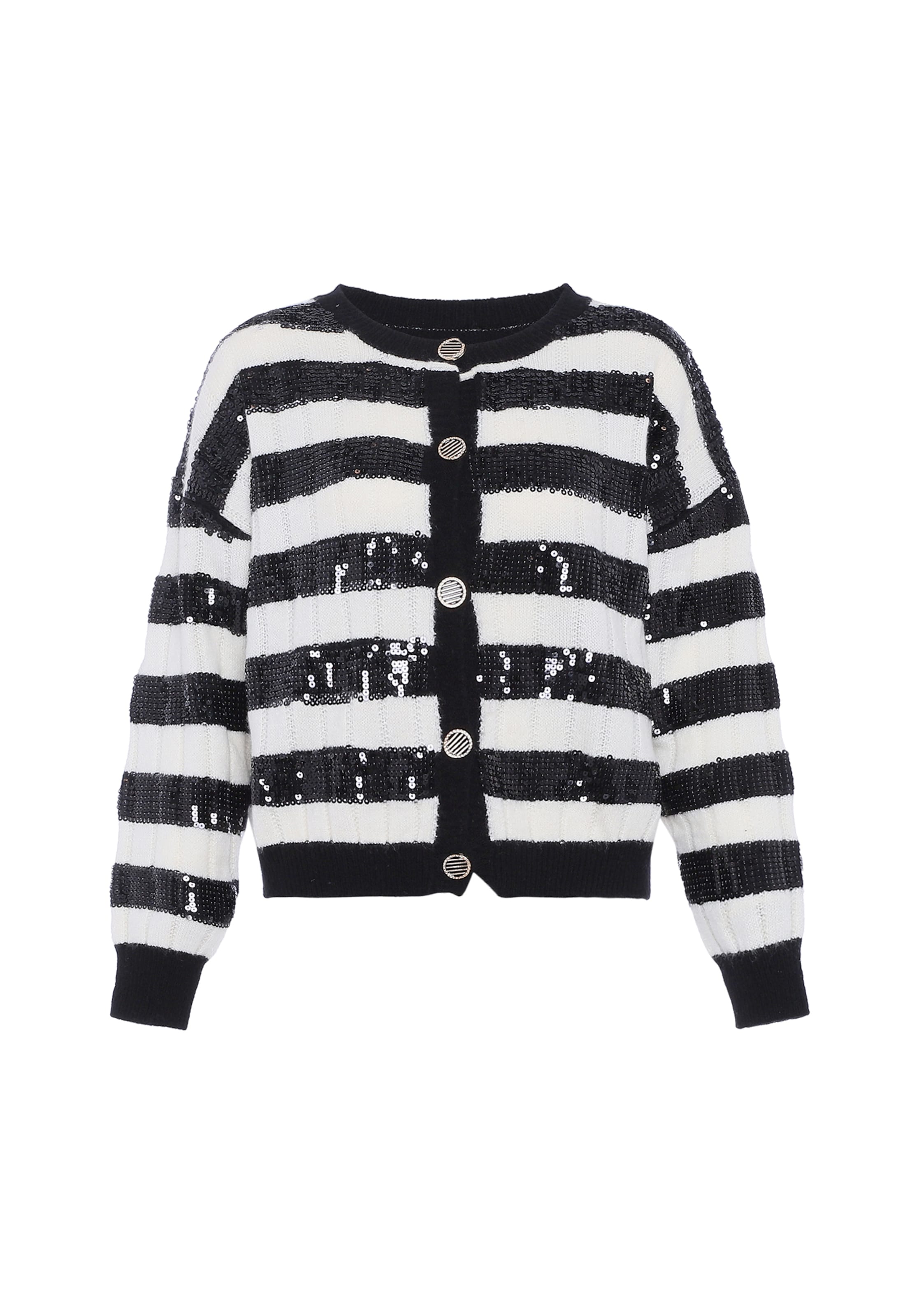 faina Knit cardigan in Black: front