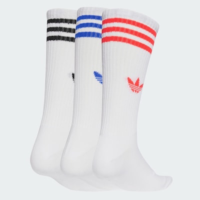 ADIDAS ORIGINALS Chaussettes en bleu / rouge orangé / noir / blanc, Vue avec produit