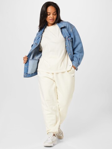 Effilé Pantalon Reebok en blanc