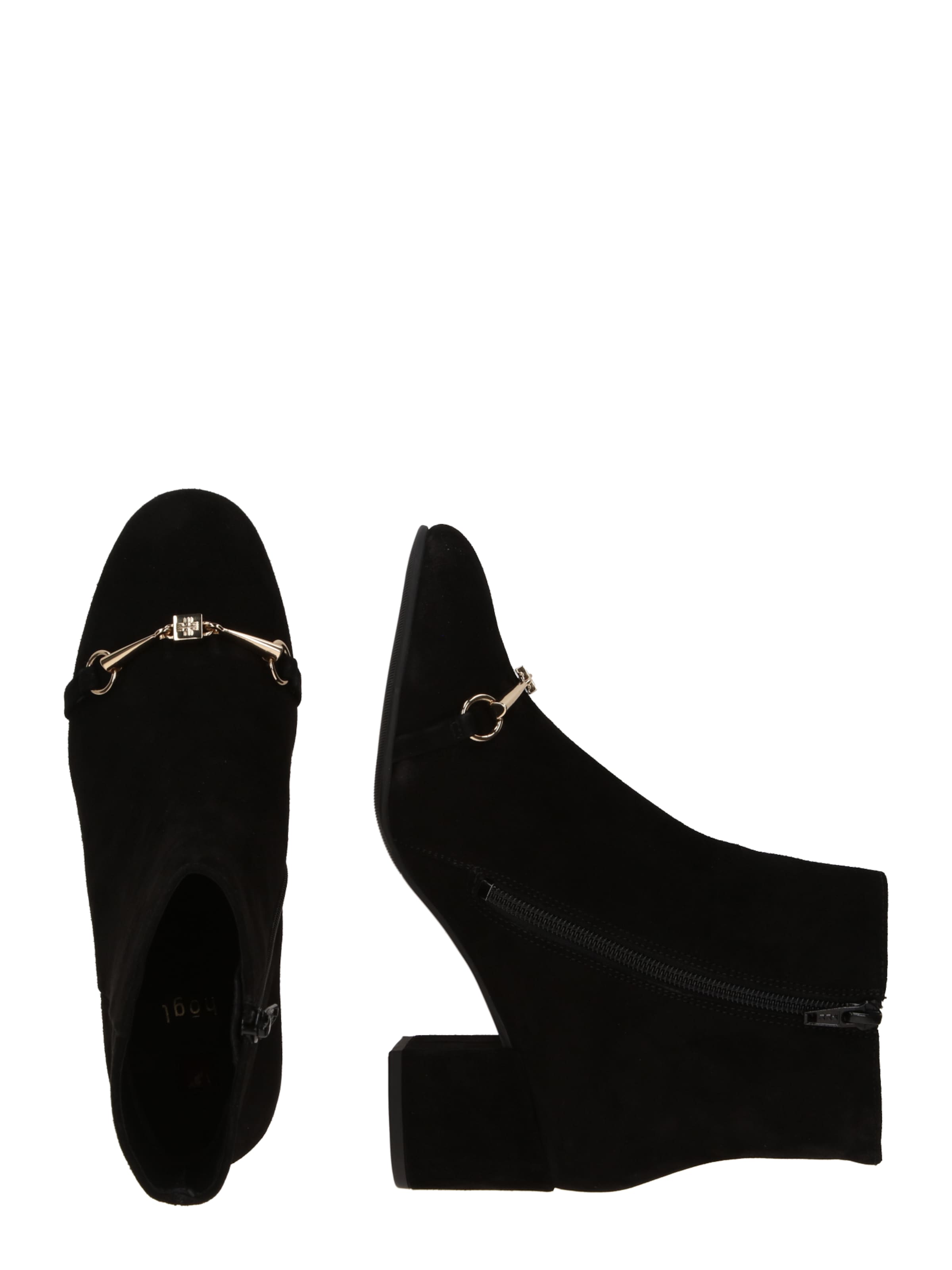 Botine de la Högl pe negru: lateral