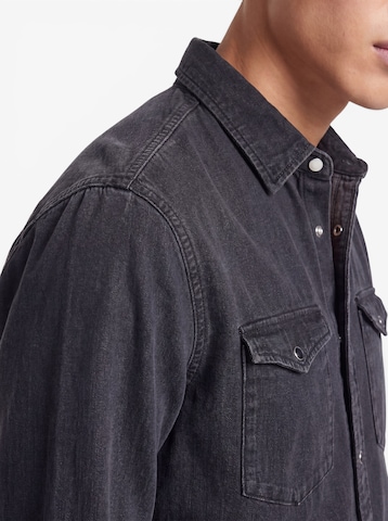 JACK & JONES Slim fit Overhemd 'JWHSHERIDAN' in Zwart