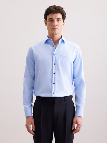 Coupe regular Chemise business SEIDENSTICKER en bleu