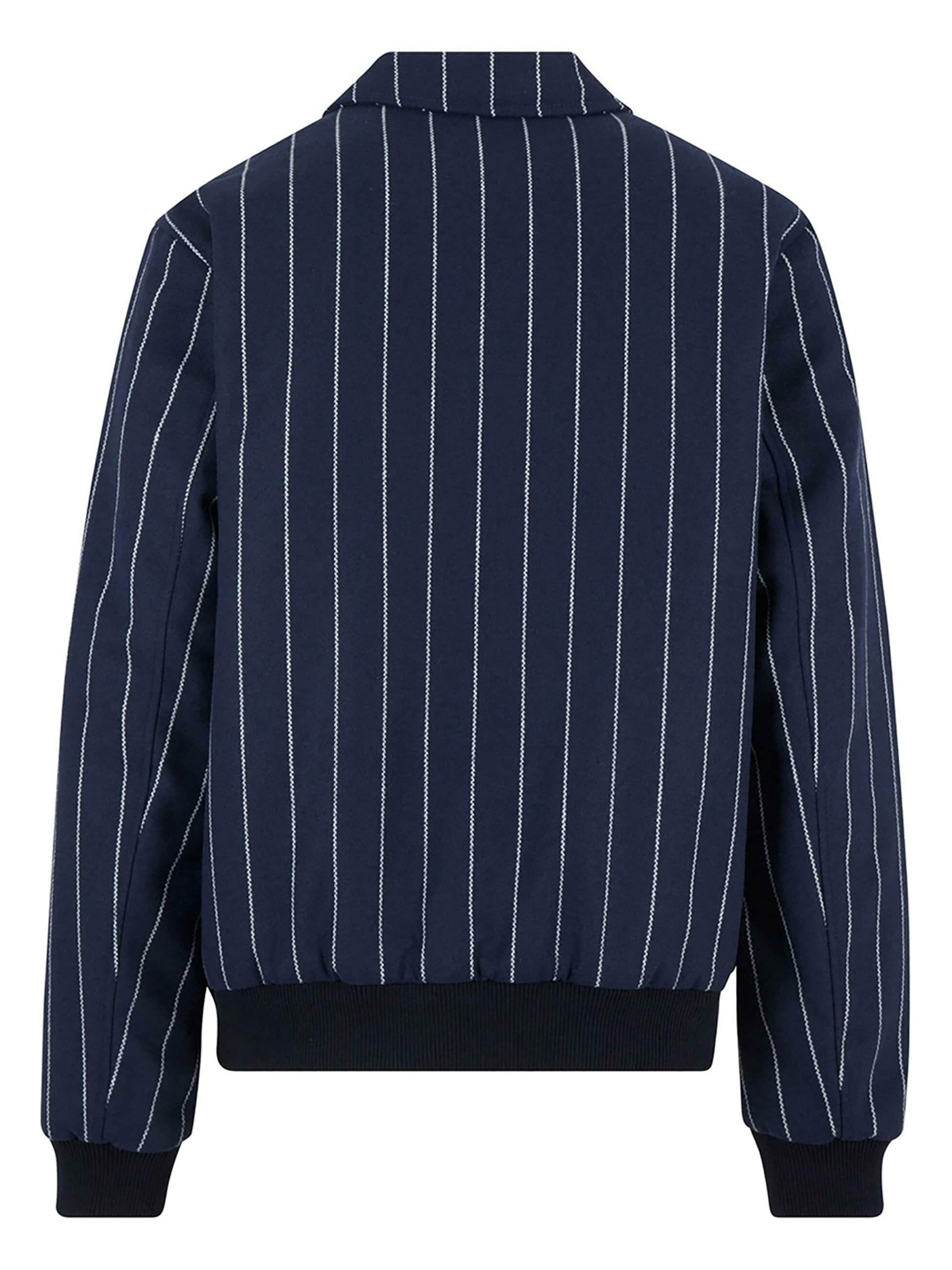 Karl Kani Outdoorjas 'Pinstripes' in Blauw