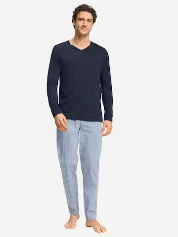 Hanro Shirt ' Night & Day ' in Blauw