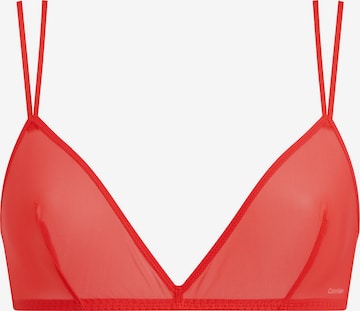 Calvin Klein Underwear Triangle Bra in Red: front