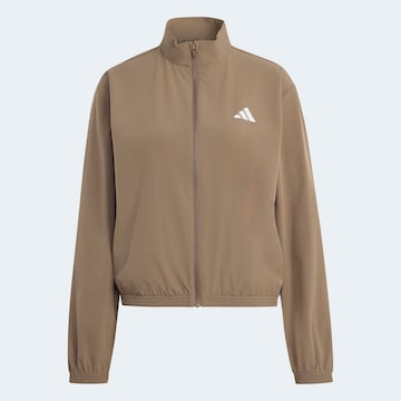 ADIDAS PERFORMANCE Training Jacket 'Essentials' in Beige