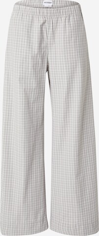 Wide Leg Pantalon 'Hanna' WEEKDAY en gris : devant