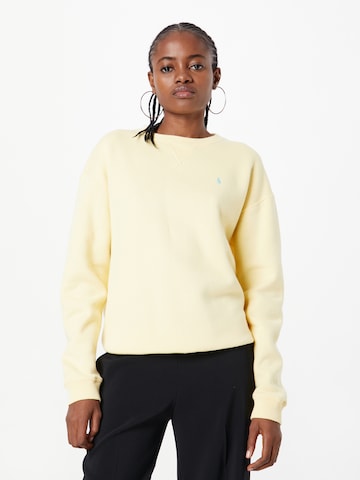 Sweat-shirt Polo Ralph Lauren en jaune : devant