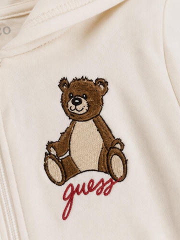 GUESS KIDS Zestaw 'GUESS KIDS SET HOODED LS ACTIVE TOP W/ZIP Completo' w kolorze biały