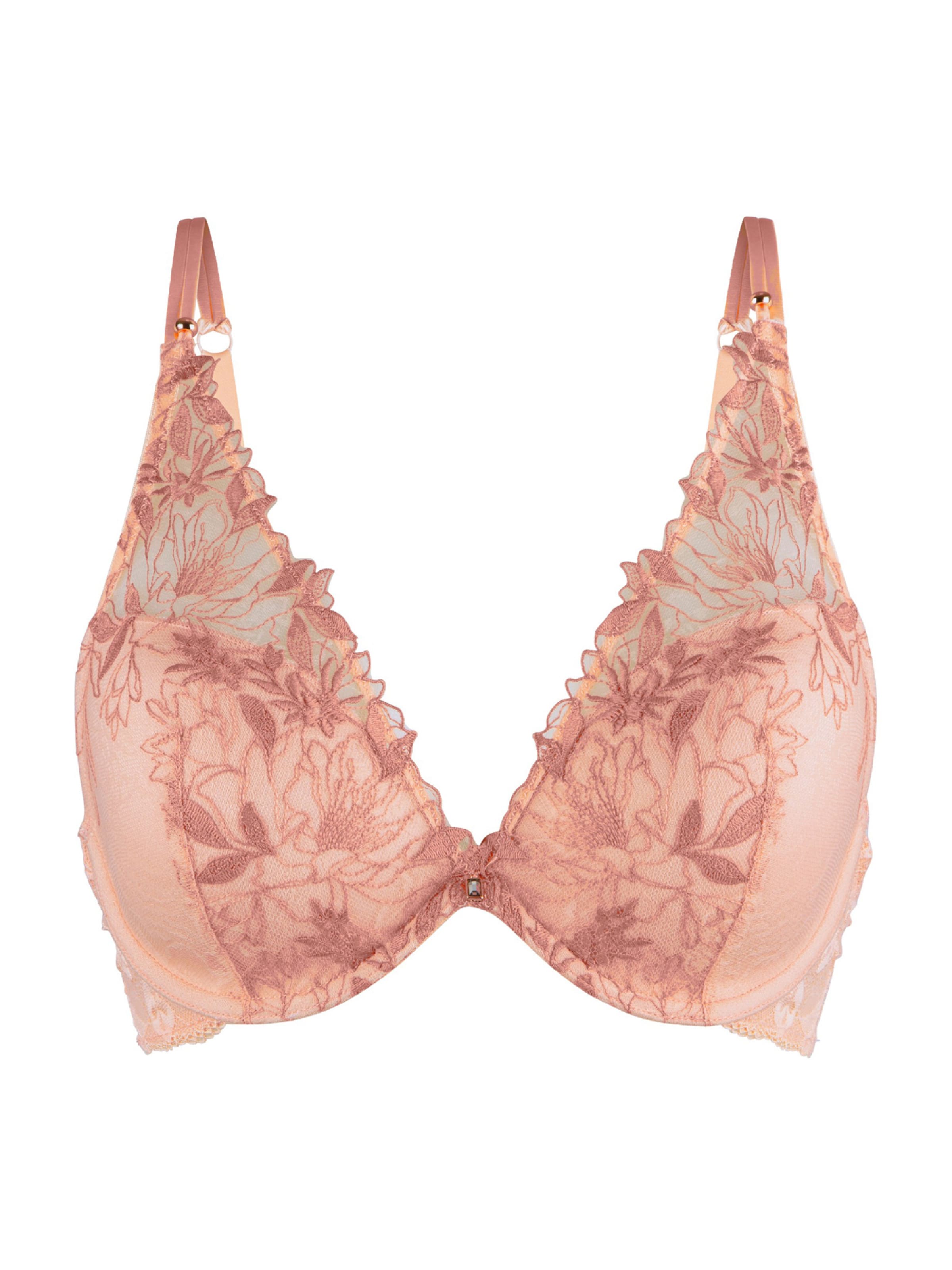 LingaDore - Push-up Sujetador en rosa: frente