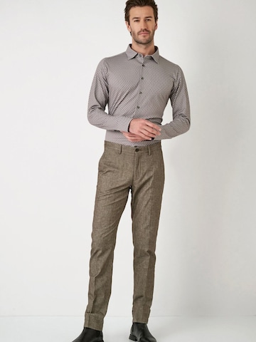 DESOTO Slim Fit Hemd in Grau